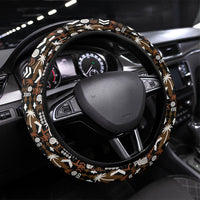 Fiji Bati Steering Wheel Cover Masi-inspired Tapa Pattern