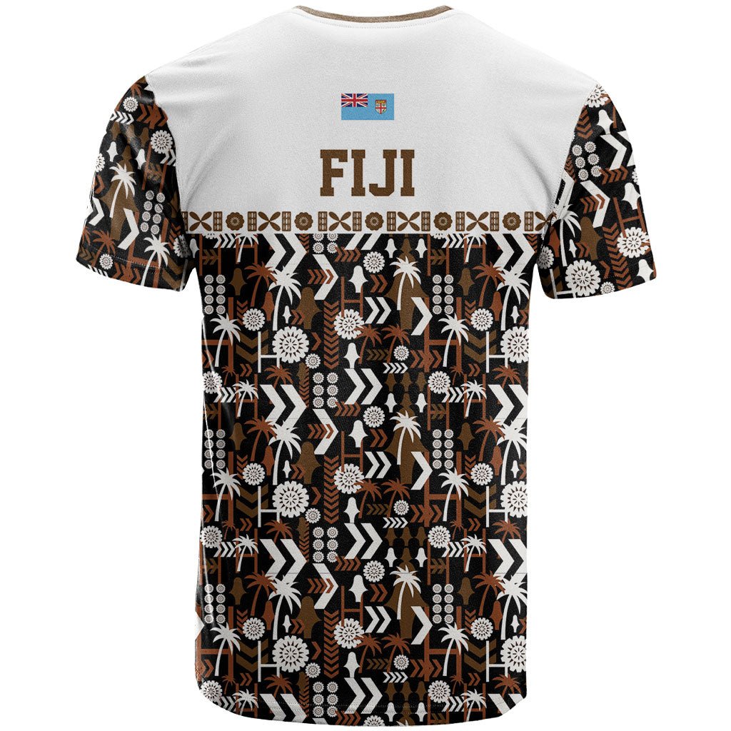 Fiji Bati T Shirt Masi-inspired Tapa Pattern LT9 - Polynesian Pride