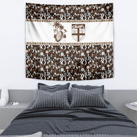 Fiji Bati Tapestry Masi-inspired Tapa Pattern