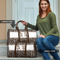 Fiji Bati Travel Bag Masi-inspired Tapa Pattern