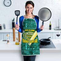 Cook Islands Island Floral Apron Teal Traditional Kuki's Geometric Pattern