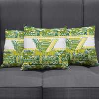 Cook Islands Island Floral Pillow Cover Green Traditional Kuki's Geometric Pattern LT9 - Polynesian Pride