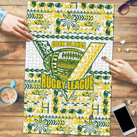 Cook Islands Island Floral Puzzle White Traditional Kuki's Geometric Pattern LT9 White - Polynesian Pride