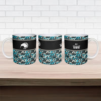 Aotearoa New Zealand Kiwis Tima Riki Motu Ceramic Mug LT9 - Polynesian Pride