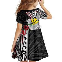 Hawaii Monk Seal Santa Family Matching Off Shoulder Short Dress and Hawaiian Shirt Hibiscus Kakau Pattern Mele Kalikimaka LT9 - Polynesian Pride
