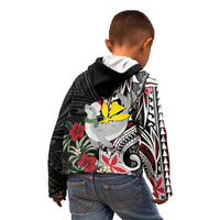 Hawaii Monk Seal Santa Kid Hoodie Hibiscus Kakau Pattern Mele Kalikimaka LT9 - Polynesian Pride