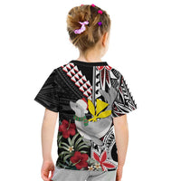 Hawaii Monk Seal Santa Kid T Shirt Hibiscus Kakau Pattern Mele Kalikimaka