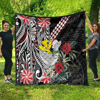 Hawaii Monk Seal Santa Quilt Hibiscus Kakau Pattern Mele Kalikimaka LT9 - Polynesian Pride
