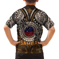 Samoa Warrior Family Matching Puletasi and Hawaiian Shirt The Mighty Samoan Warrior Spirit LT9 - Polynesian Pride