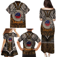 Samoa Warrior Family Matching Puletasi and Hawaiian Shirt The Mighty Samoan Warrior Spirit LT9 - Polynesian Pride