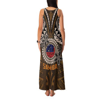 Samoa Warrior Family Matching Tank Maxi Dress and Hawaiian Shirt The Mighty Samoan Warrior Spirit LT9 - Polynesian Pride