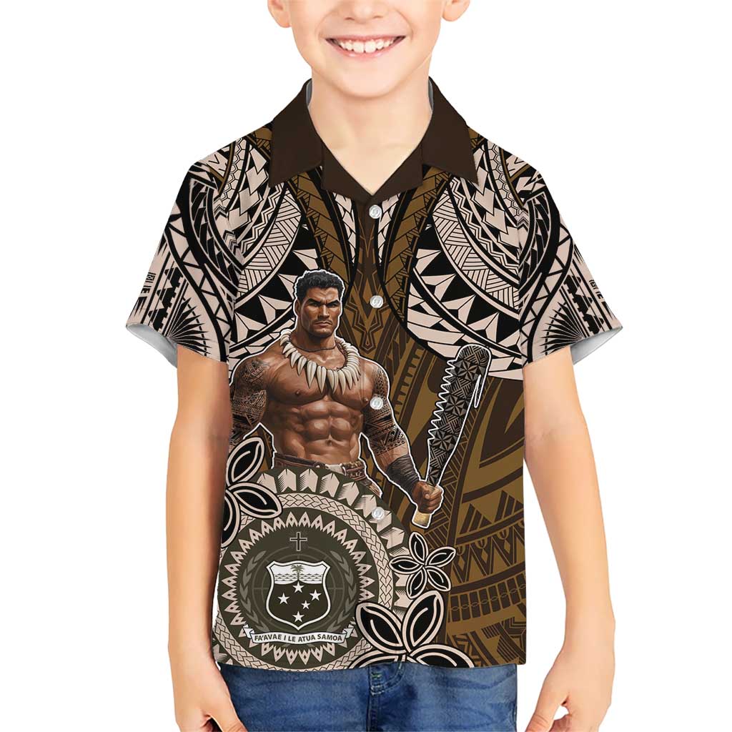 Samoa Warrior Hawaiian Shirt The Mighty Samoan Warrior Spirit LT9 - Polynesian Pride