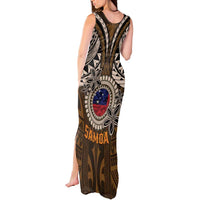 Samoa Warrior Tank Maxi Dress The Mighty Samoan Warrior Spirit LT9 - Polynesian Pride