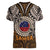Samoa Warrior Women V-Neck T-Shirt The Mighty Samoan Warrior Spirit