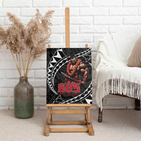 Samoan Pride Polynesian Tribal Warrior Canvas Wall Art 685 Samoa Mo Samoa