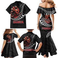 Samoan Pride Polynesian Tribal Warrior Family Matching Mermaid Dress and Hawaiian Shirt 685 Samoa Mo Samoa LT9 - Polynesian Pride