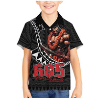 Samoan Pride Polynesian Tribal Warrior Family Matching Mermaid Dress and Hawaiian Shirt 685 Samoa Mo Samoa LT9 Son's Shirt Black - Polynesian Pride
