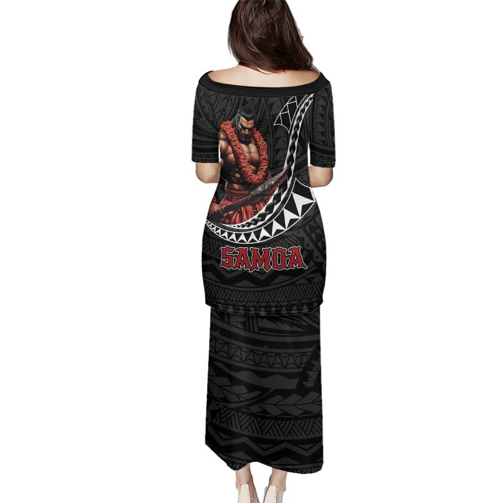 Samoan Pride Polynesian Tribal Warrior Family Matching Puletasi and Hawaiian Shirt 685 Samoa Mo Samoa