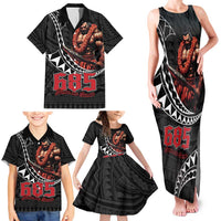 Samoan Pride Polynesian Tribal Warrior Family Matching Tank Maxi Dress and Hawaiian Shirt 685 Samoa Mo Samoa LT9 - Polynesian Pride