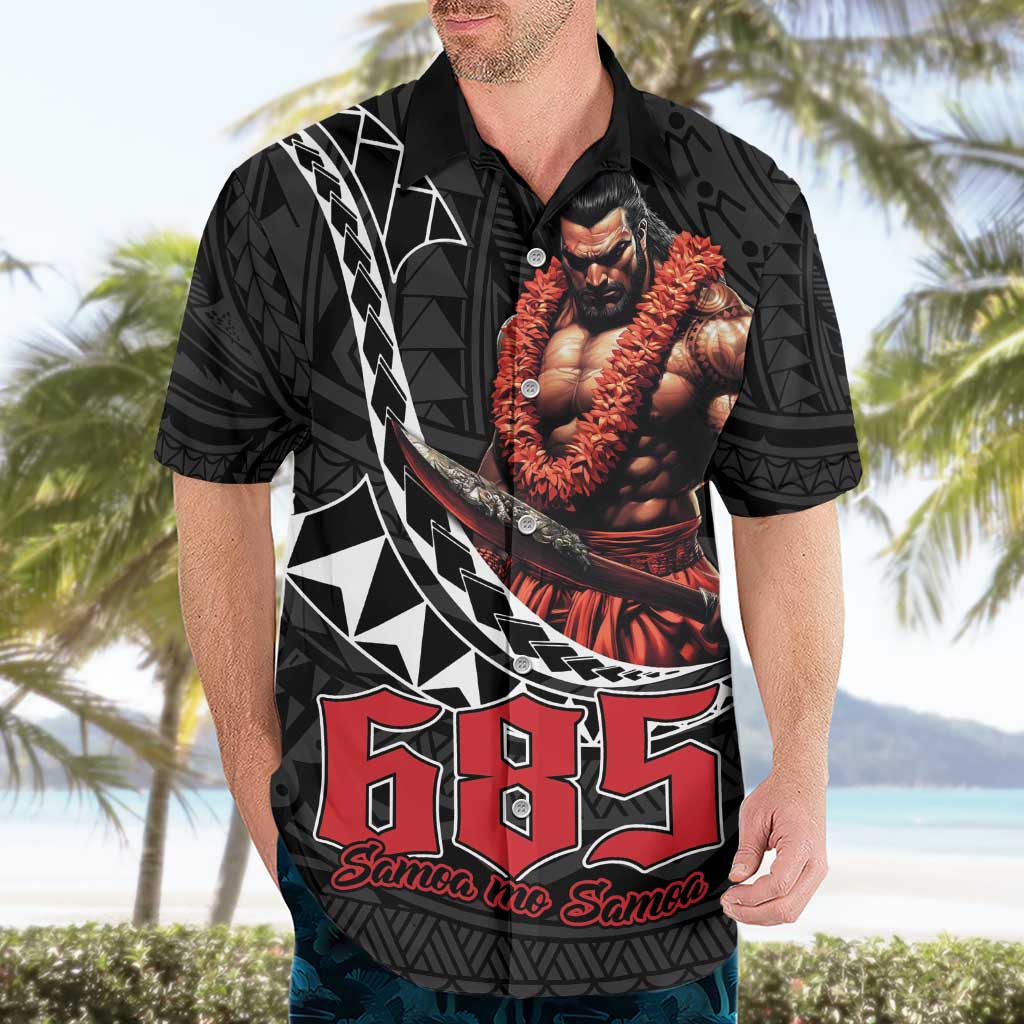 Samoan Pride Polynesian Tribal Warrior Hawaiian Shirt 685 Samoa Mo Samoa