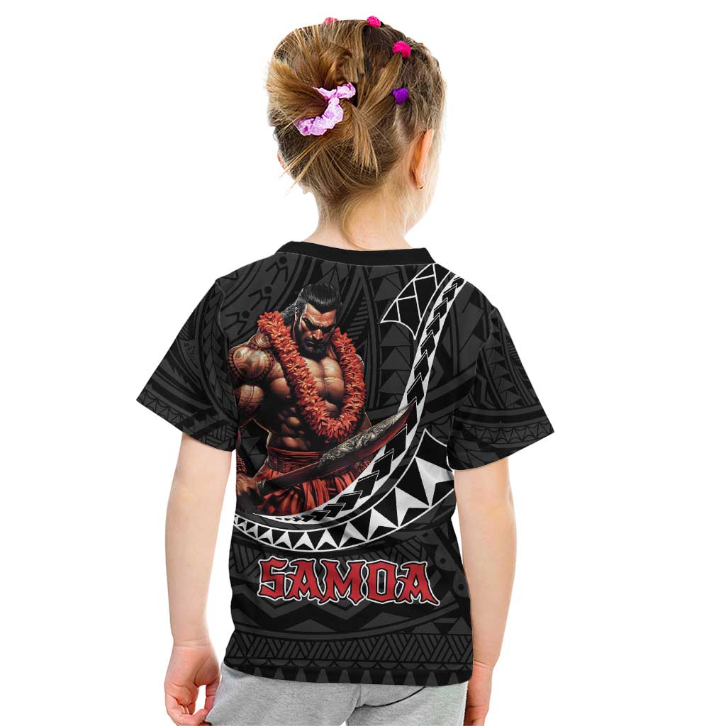 Samoan Pride Polynesian Tribal Warrior Kid T Shirt 685 Samoa Mo Samoa