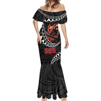 Samoan Pride Polynesian Tribal Warrior Mermaid Dress 685 Samoa Mo Samoa LT9 - Polynesian Pride