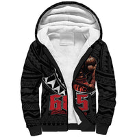 Samoan Pride Polynesian Tribal Warrior Sherpa Hoodie 685 Samoa Mo Samoa