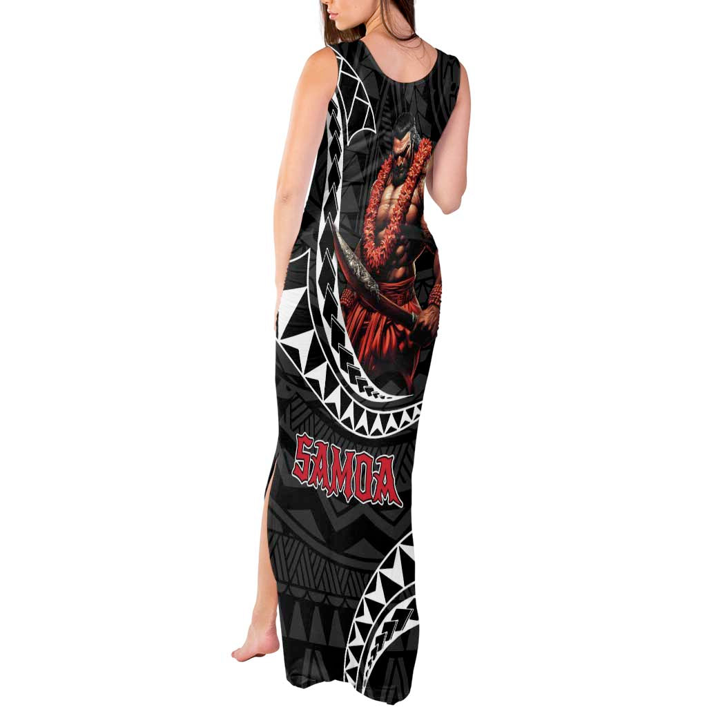 Samoan Pride Polynesian Tribal Warrior Tank Maxi Dress 685 Samoa Mo Samoa LT9 - Polynesian Pride