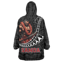 Samoan Pride Polynesian Tribal Warrior Wearable Blanket Hoodie 685 Samoa Mo Samoa LT9 - Polynesian Pride