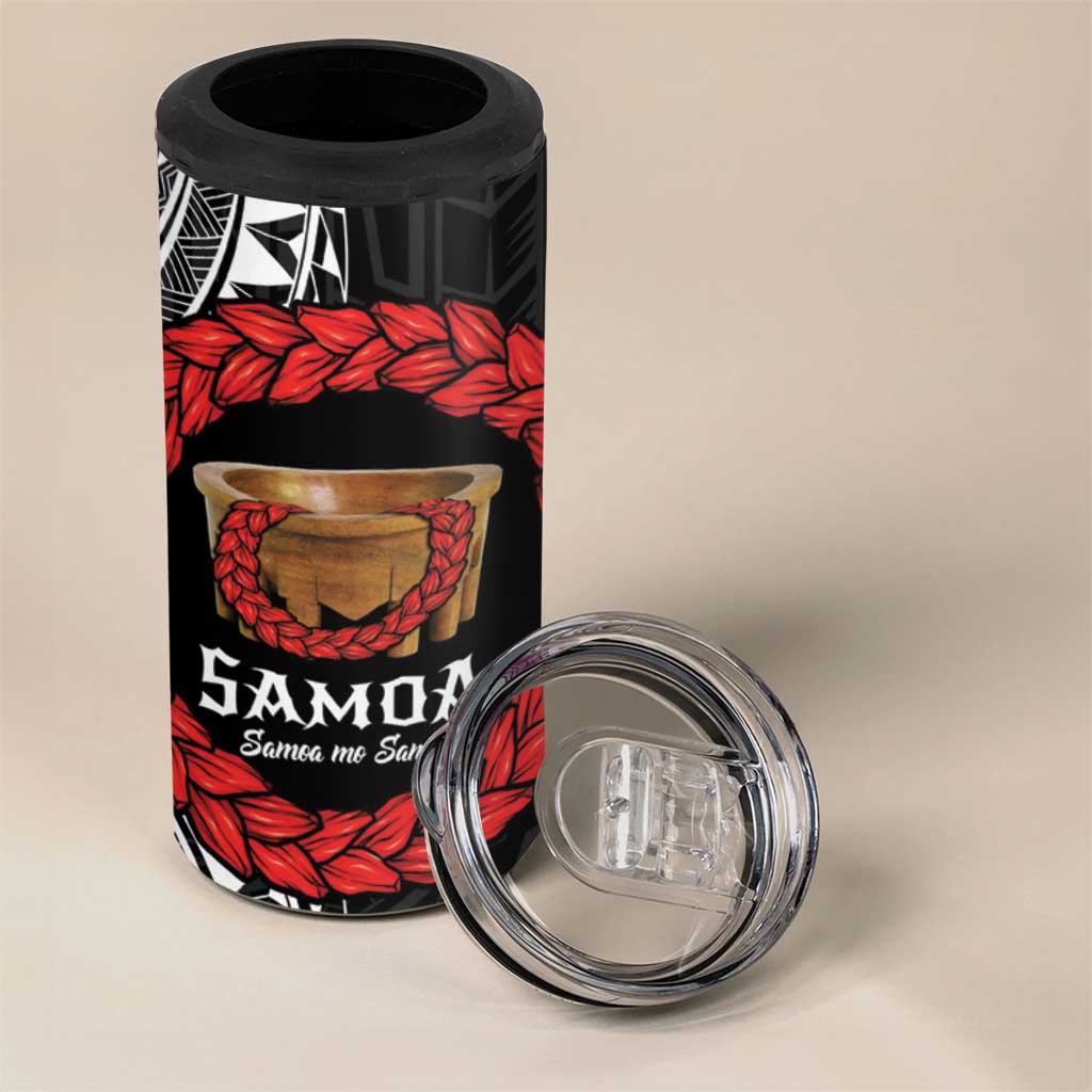 Samoan Tanoa Kava Bowl Ula Fala 4 in 1 Can Cooler Tumbler Polynesian Tribal Vibe LT9 - Polynesian Pride