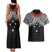 Samoan Tanoa Kava Bowl Ula Fala Couples Matching Tank Maxi Dress and Hawaiian Shirt Polynesian Tribal Vibe LT9 - Polynesian Pride