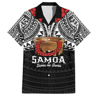 Samoan Tanoa Kava Bowl Ula Fala Family Matching Off Shoulder Short Dress and Hawaiian Shirt Polynesian Tribal Vibe LT9 Dad's Shirt - Short Sleeve Brown - Polynesian Pride