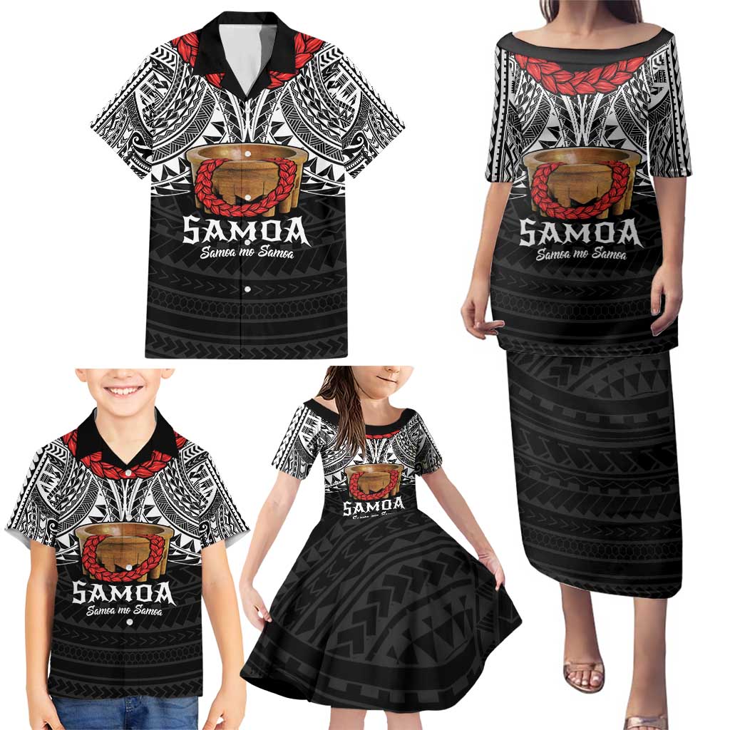 Samoan Tanoa Kava Bowl Ula Fala Family Matching Puletasi and Hawaiian Shirt Polynesian Tribal Vibe LT9 - Polynesian Pride