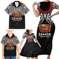 Samoan Tanoa Kava Bowl Ula Fala Family Matching Short Sleeve Bodycon Dress and Hawaiian Shirt Polynesian Tribal Vibe LT9 - Polynesian Pride