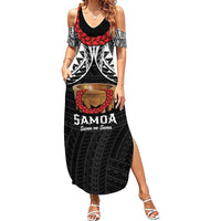 Samoan Tanoa Kava Bowl Ula Fala Family Matching Summer Maxi Dress and Hawaiian Shirt Polynesian Tribal Vibe LT9 Mom's Dress Brown - Polynesian Pride