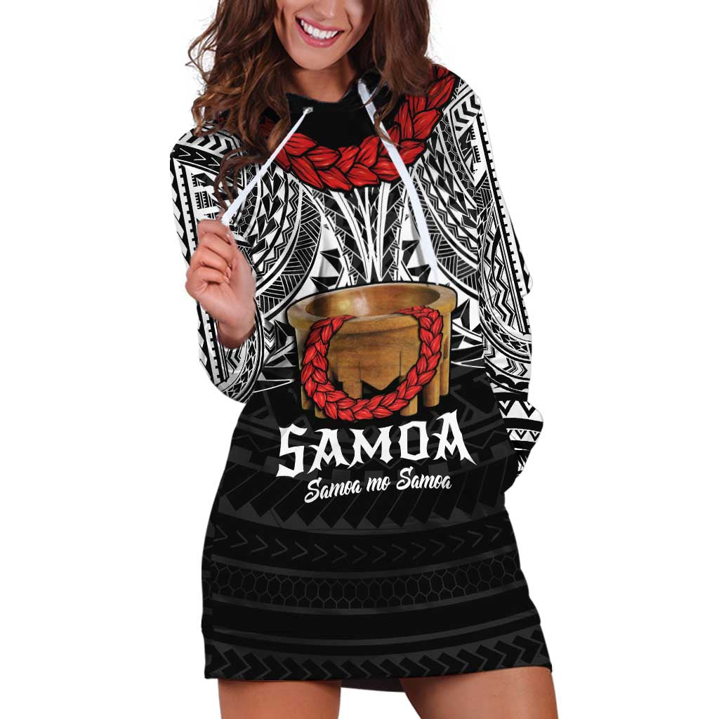 Samoan Tanoa Kava Bowl Ula Fala Hoodie Dress Polynesian Tribal Vibe LT9 Brown - Polynesian Pride
