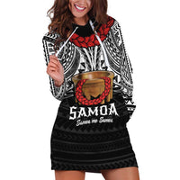 Samoan Tanoa Kava Bowl Ula Fala Hoodie Dress Polynesian Tribal Vibe LT9 Brown - Polynesian Pride
