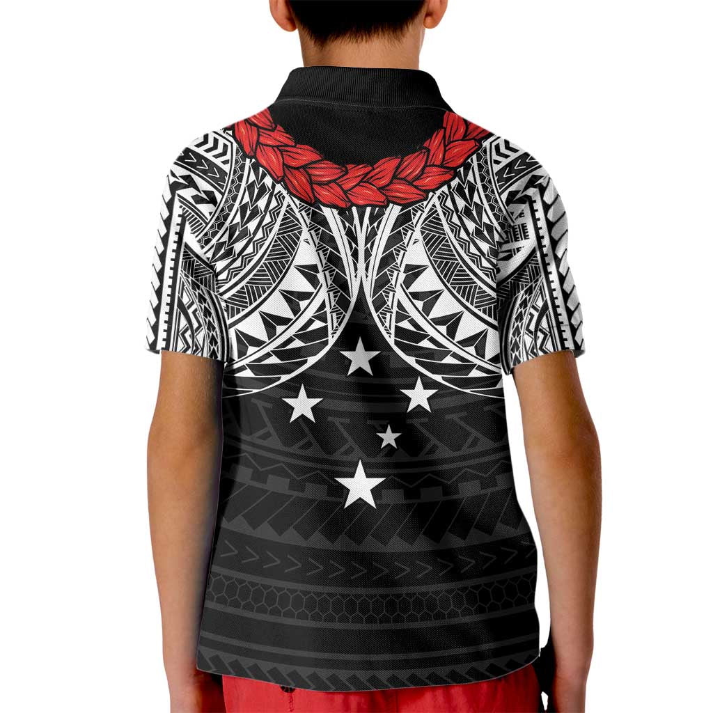 Samoan Tanoa Kava Bowl Ula Fala Kid Polo Shirt Polynesian Tribal Vibe LT9 - Polynesian Pride