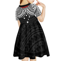 Samoan Tanoa Kava Bowl Ula Fala Kid Short Sleeve Dress Polynesian Tribal Vibe LT9 - Polynesian Pride