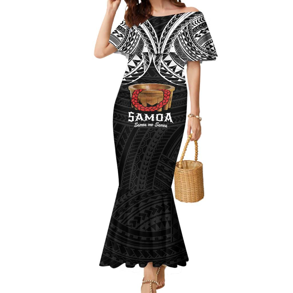 Samoan Tanoa Kava Bowl Ula Fala Mermaid Dress Polynesian Tribal Vibe LT9 Women Brown - Polynesian Pride