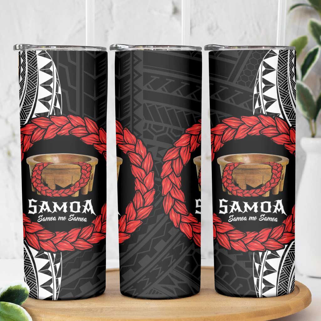 Samoan Tanoa Kava Bowl Ula Fala Skinny Tumbler Polynesian Tribal Vibe LT9 - Polynesian Pride