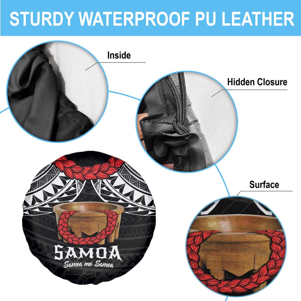 Samoan Tanoa Kava Bowl Ula Fala Spare Tire Cover Polynesian Tribal Vibe LT9 - Polynesian Pride