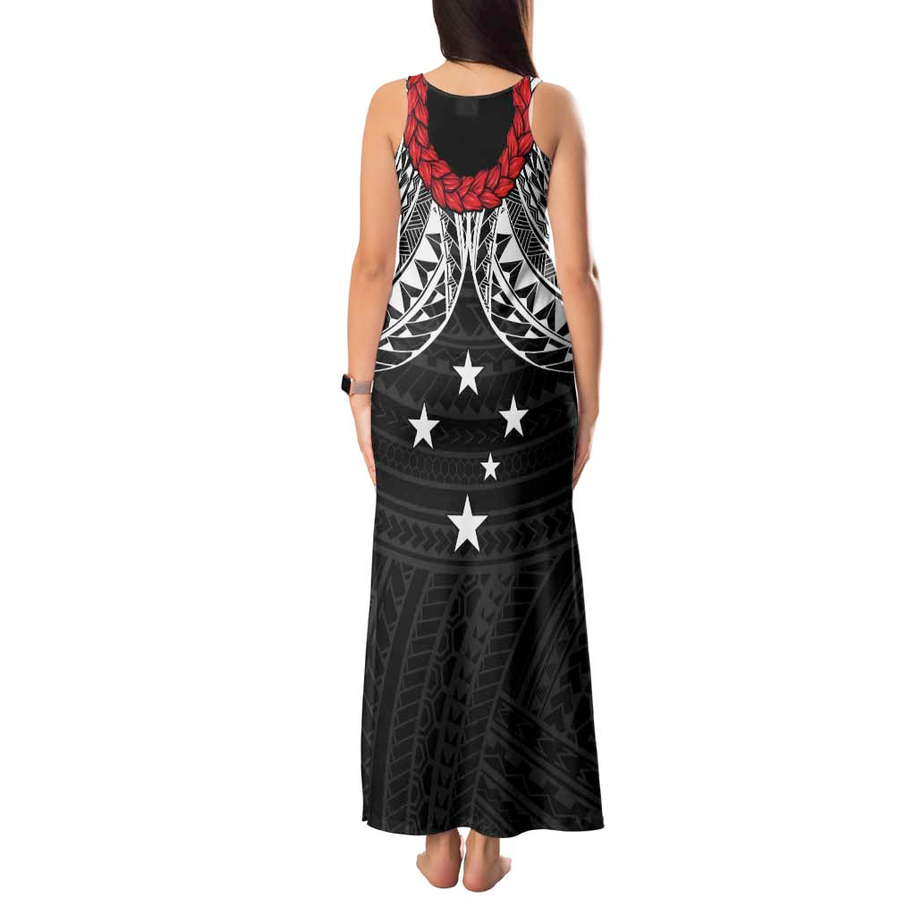 Samoan Tanoa Kava Bowl Ula Fala Tank Maxi Dress Polynesian Tribal Vibe LT9 - Polynesian Pride