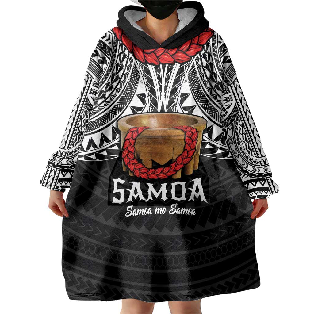 Samoan Tanoa Kava Bowl Ula Fala Wearable Blanket Hoodie Polynesian Tribal Vibe LT9 - Polynesian Pride