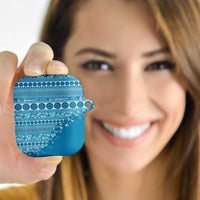 Fiji Marau na Kerisimasi AirPods Case Aqua Tagimoucia Tapa Masi Tribal LT9 - Polynesian Pride