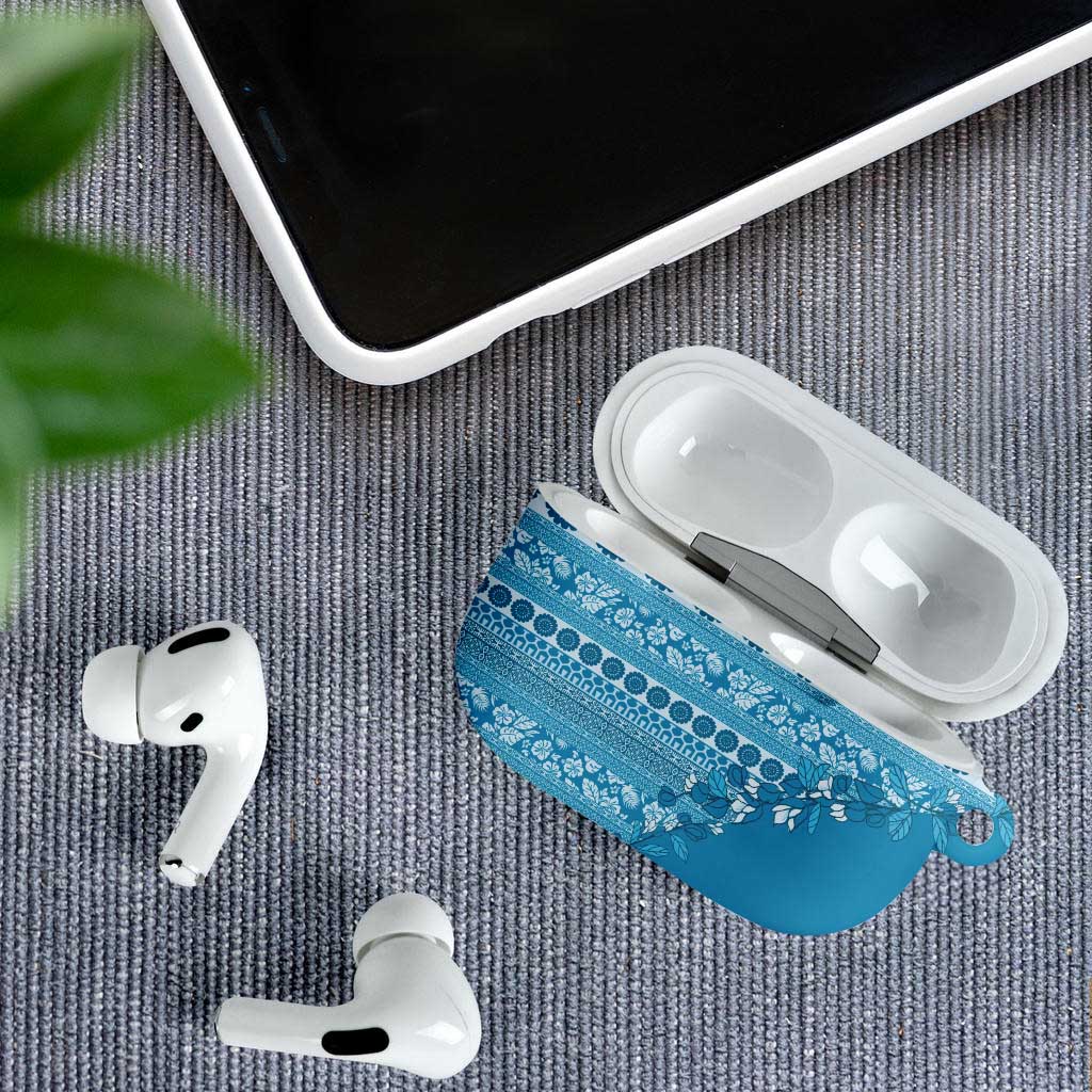 Fiji Marau na Kerisimasi AirPods Case Aqua Tagimoucia Tapa Masi Tribal LT9 - Polynesian Pride