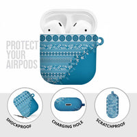 Fiji Marau na Kerisimasi AirPods Case Aqua Tagimoucia Tapa Masi Tribal LT9 - Polynesian Pride