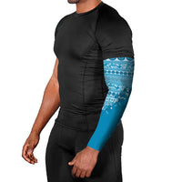Fiji Marau na Kerisimasi Arm Sleeves Aqua Tagimoucia Tapa Masi Tribal LT9 - Polynesian Pride