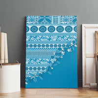 Fiji Marau na Kerisimasi Canvas Wall Art Aqua Tagimoucia Tapa Masi Tribal LT9 - Polynesian Pride