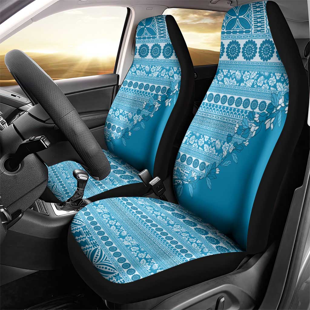 Fiji Marau na Kerisimasi Car Seat Cover Aqua Tagimoucia Tapa Masi Tribal LT9 - Polynesian Pride